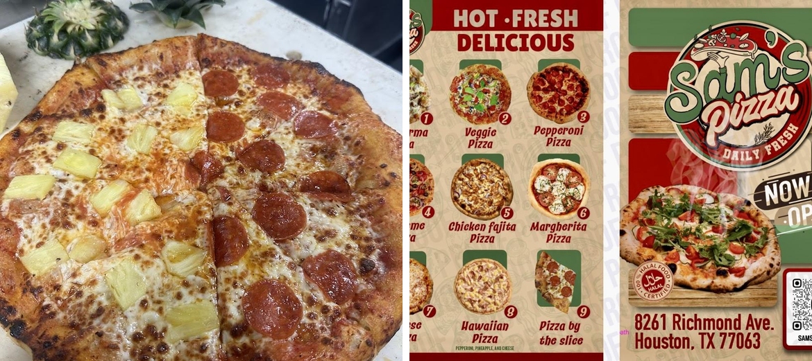 Sam's Pizza Menu